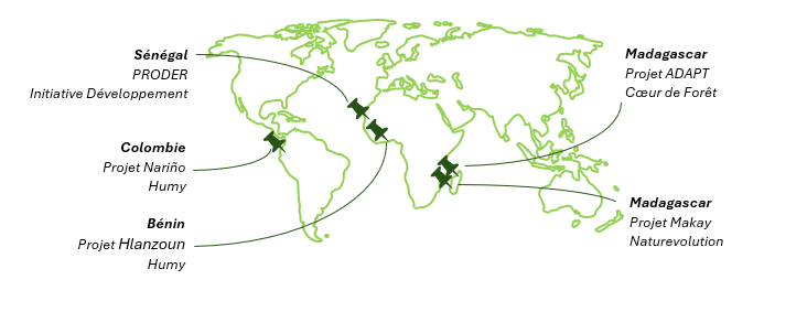 Carte des projets 2025