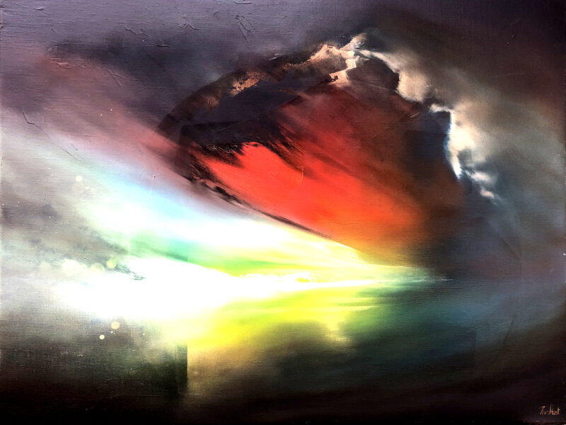 Coucher de soleil dans le vent